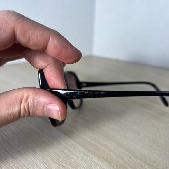 Vintage Tura 652 EBO Sunglasses Oversized Black FRAMES ONLY France L main image 8